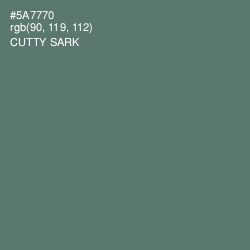 #5A7770 - Cutty Sark Color Image